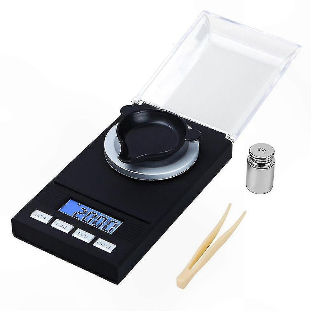 Präzise Elektronische Taschenwaage, 50 G Kapazität, 0,001 G Genauigkeit, Kompakte Wiegelösung Für Schmuck Und Andere Gegenstände, Tragbar Und Zuverlässig.