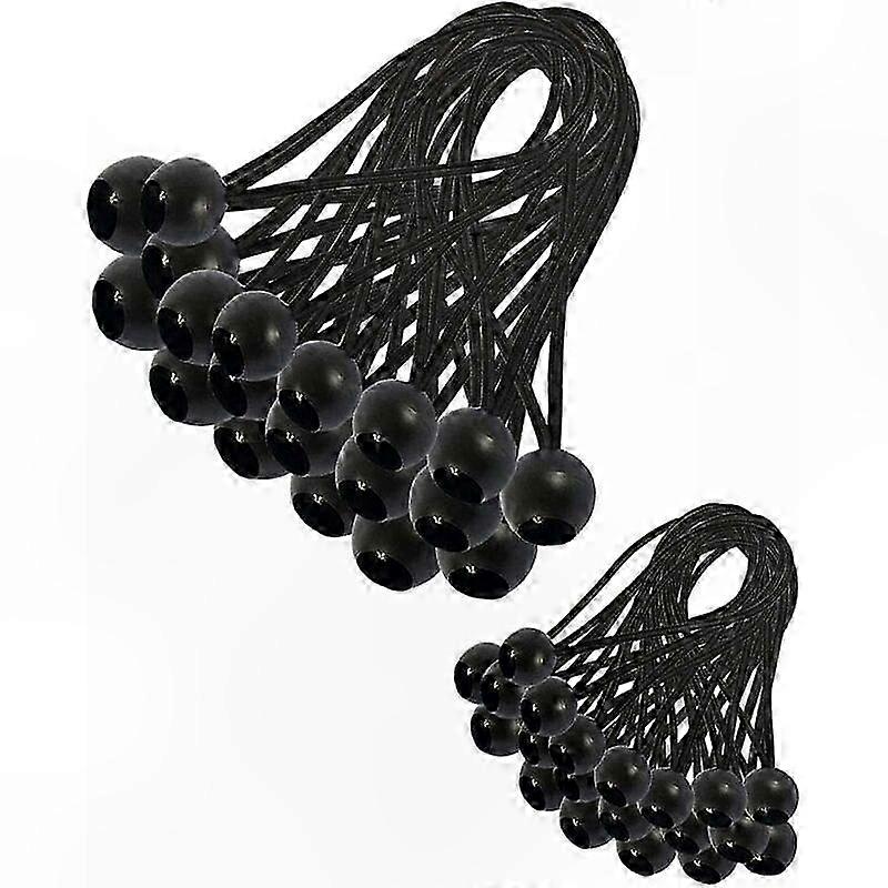 Packung Mit 30 Elastischen Kordeln Für Planen, Festzelte, Camping, Zelte Und Vorhangverlängerungen (200 Mm & 150 Mm)