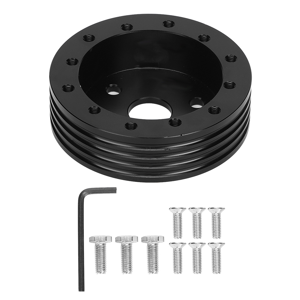 1-zoll-aluminium-adapterring Für Lenkrad, 5/6-loch-auf-3-loch-konverter, Schwarz