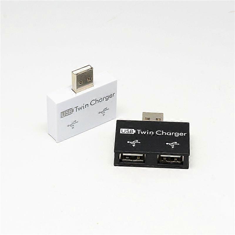 Mini-usb-hub, Tragbar, 2-port-ladegerät, Weiß