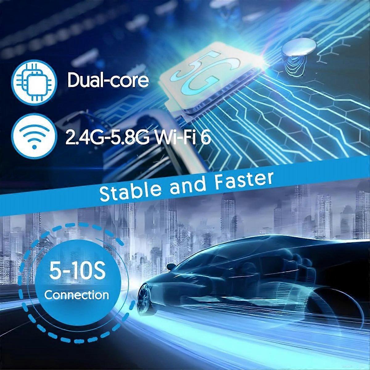 Kabelloser Carplay-zu-kabel-adapter, Wifi 6-version, Plug & Play, Fahrzeugkompatibel, Plug-and-play-schnittstelle, Kfz-anschlussbox