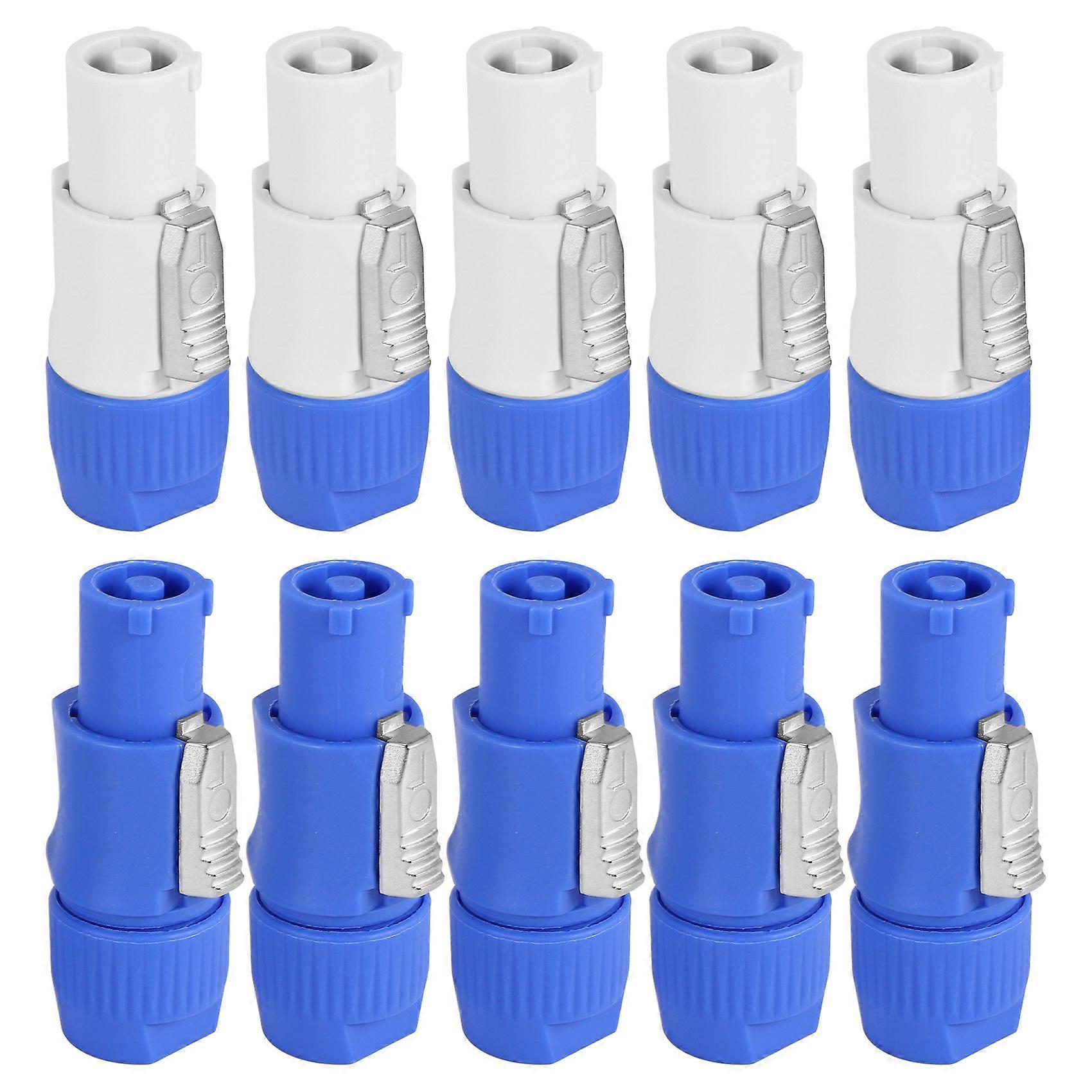 Powercon 3-poliger Stecker, 20 A, 250 V Ac, 10er-packung, Blau Und Weiß