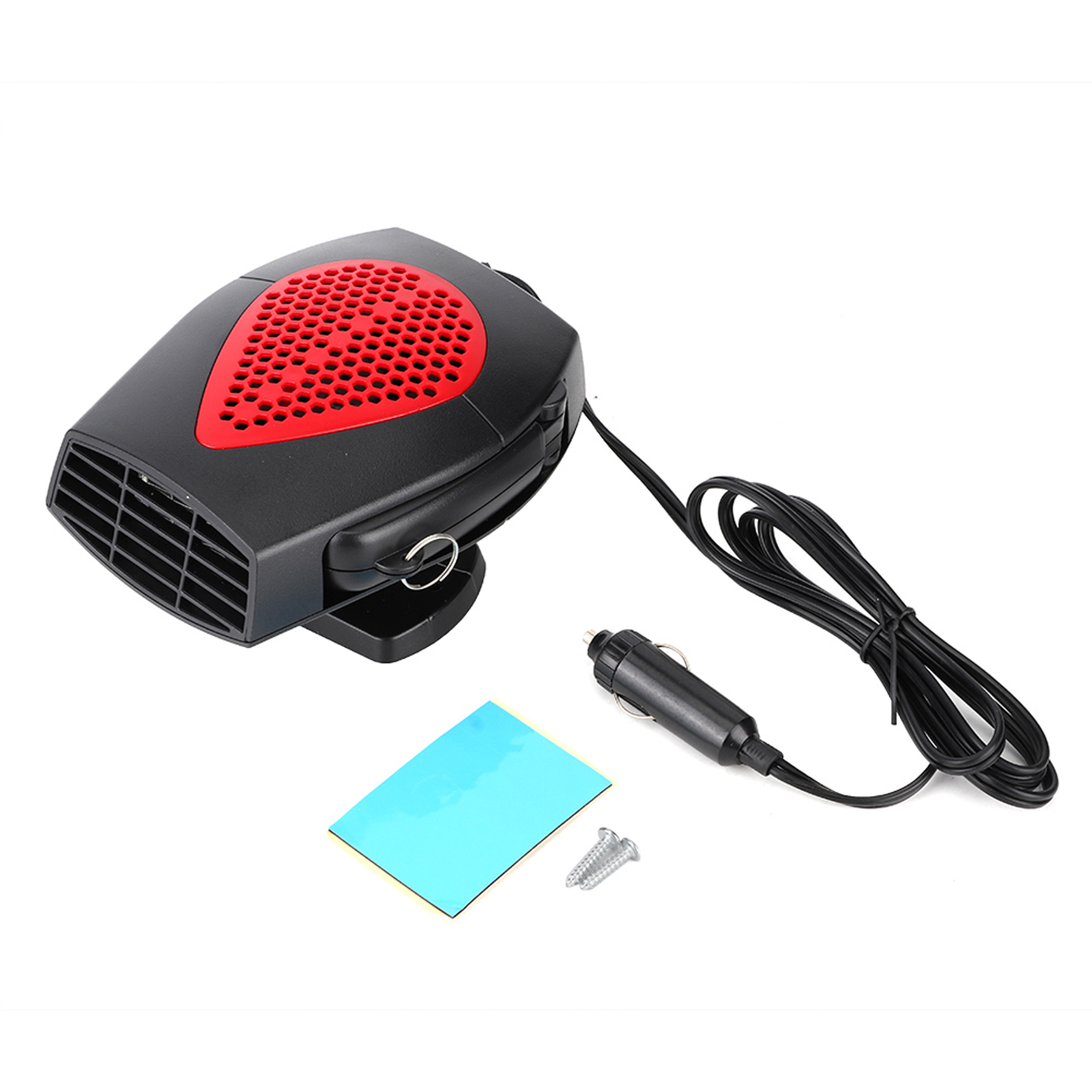 Tragbare 12v/24v-autoheizung, Scheibenenteiser, Heizlüfter, Praktisches Zubehör, Rot Und Schwarz