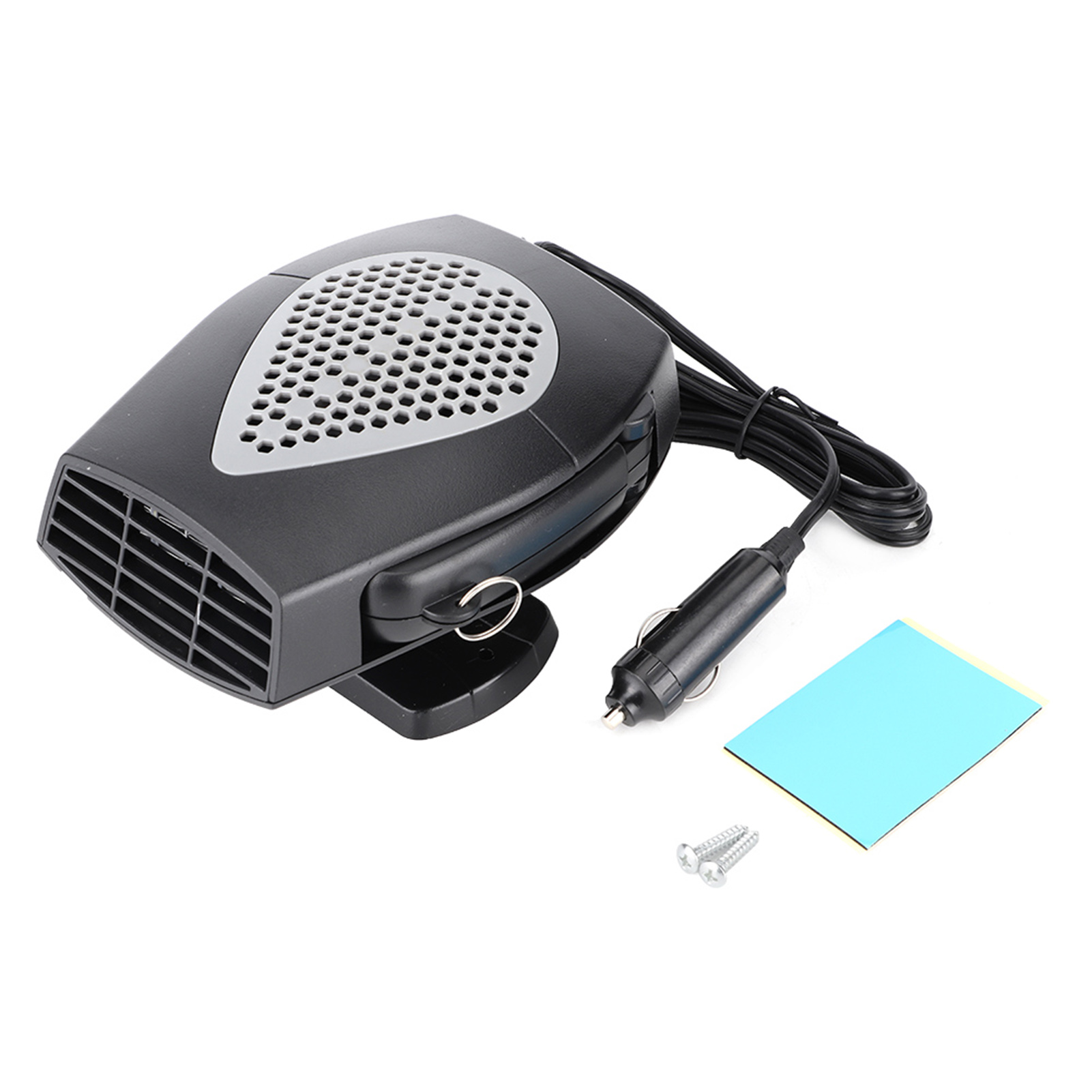 Tragbarer 12v/24v Auto-heizlüfter Mit Entfroster Und Entfeuchter – Praktisches Zubehör, Grau/schwarz