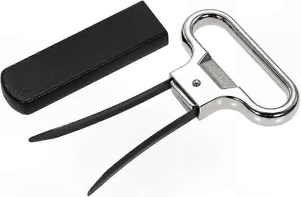 Zweizinkiger Korkenzieher Für Weinflaschen, Auszieher Für Beschädigte Korken, Klassischer Metallkorkenzieher, Sommelier-werkzeug, Ideales Geschenk Für Weinliebhaber (modell 1)