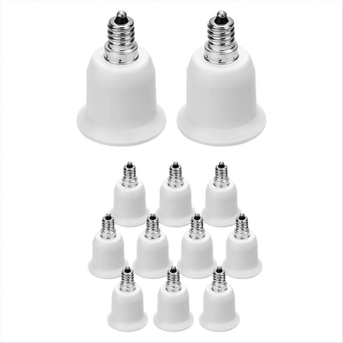 E12 Auf E26/e27 Adapter, Lampenfassung Mit Mittlerem Sockel, Schraub-zu-schraub-konverter, Für Standardglühbirnen, Kompatibel Mit Edison-schraubsockel, Universalgewinde, Robust Und Langlebig, Einfache