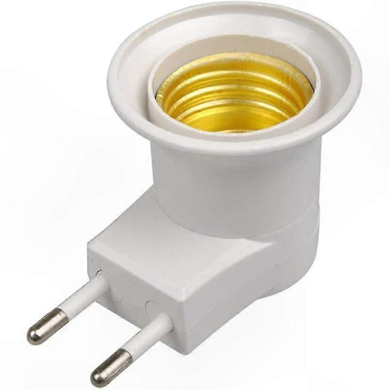 E27-fassungsadapter Mit Ein-/ausschalter, Eu-steckeradapter Für Led-lampen, Weiß