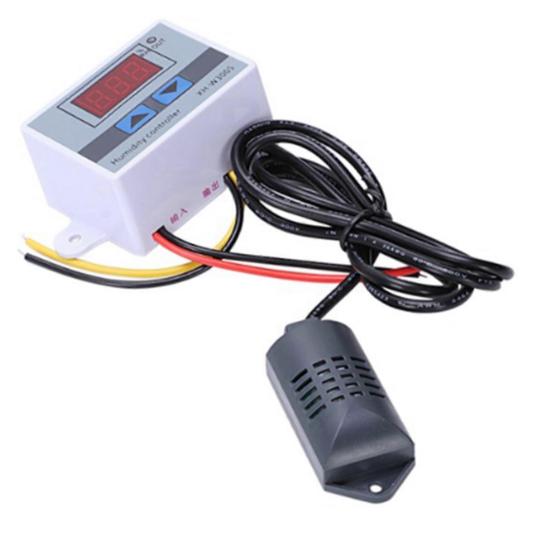 Integrierte Feuchtigkeitssonde, Digitaler Feuchtigkeitsregler Ac 110-220v 10a, Hygrostatregler Mit Sensor, Gehäuse Für Lüftungssysteme Und Gewächshäuser