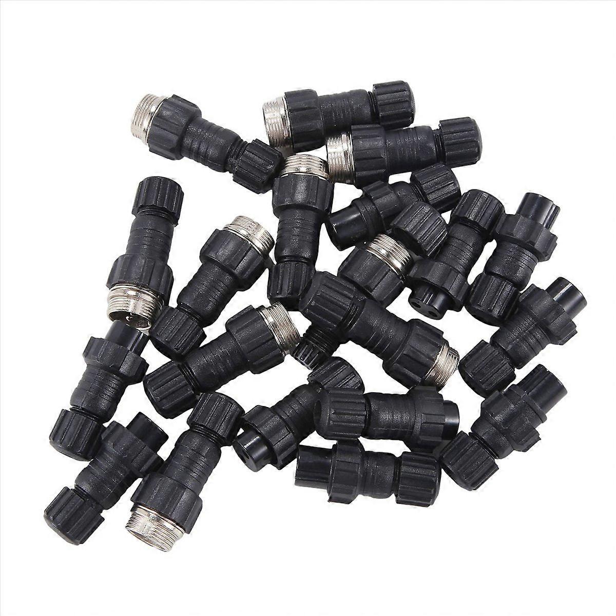 Gx16 2-poliger Flugzeugstecker, 10 Sätze M16 Ql16, 16 Mm Runder Kunststoffstecker, Für Elektronische Verkabelung, Robuster Stecker-buchse-stecker.