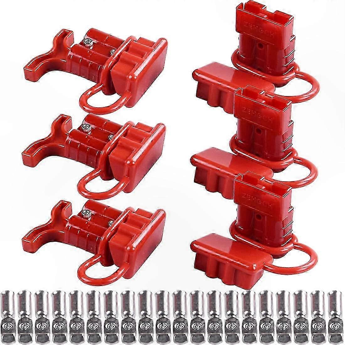 50-a-batterieanschlüsse (8 Awg), 6 Schnellkupplungsanschlüsse, 3 Power-grip-anschlüsse, 6 Rote Staubschutzkappen
