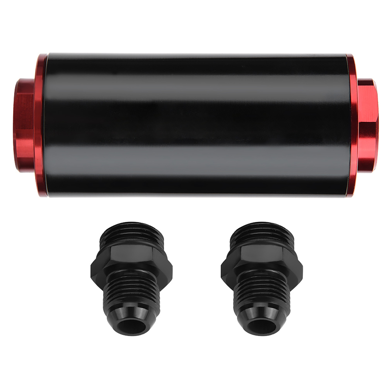 Universeller 100-mikron An8 Hochleistungs-kraftstofffilter Aus Schwarzem Aluminium Für Pkw Und Lkw