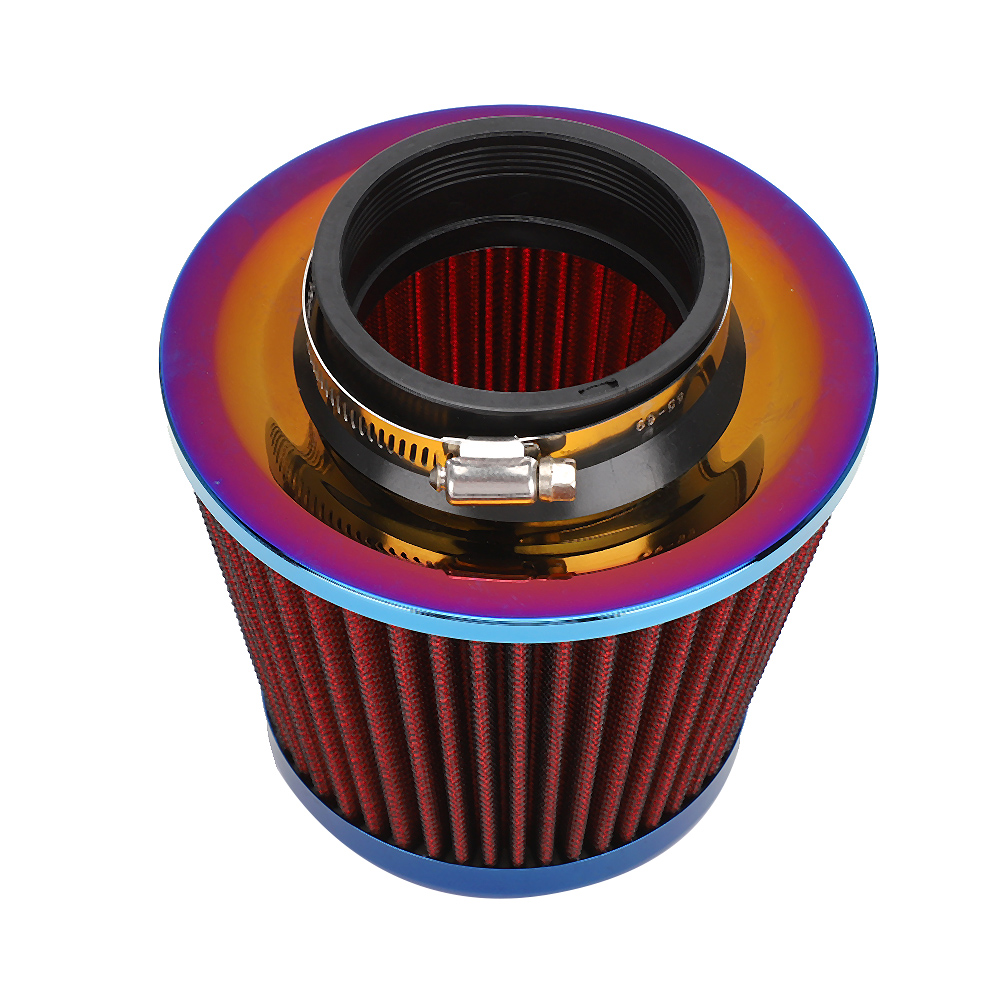 Modifizierter Luftfilter Mit Pilzkopf Aus Aluminiumlegierung, 76 Mm / 2,99 Zoll, Rot
