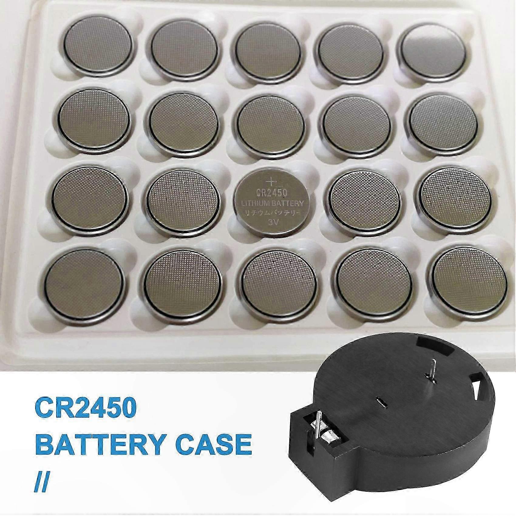 2-poliger Batteriehalter, 2er-packung, Lötbare Cr2450-batteriehalter Für Elektronik- Und Diy-projekte
