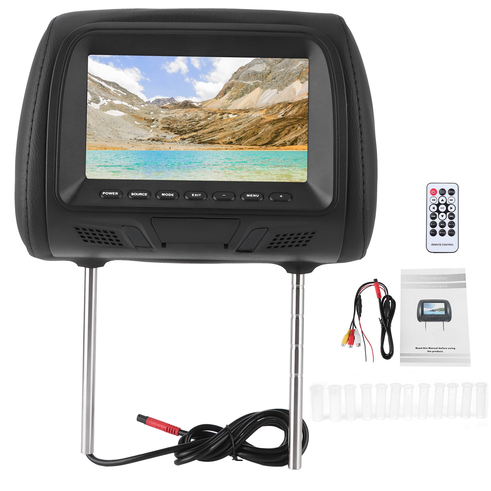7-zoll-mp5-multimedia-monitor Für Die Kopfstütze Im Autositz Mit Integriertem Usb-verstärker