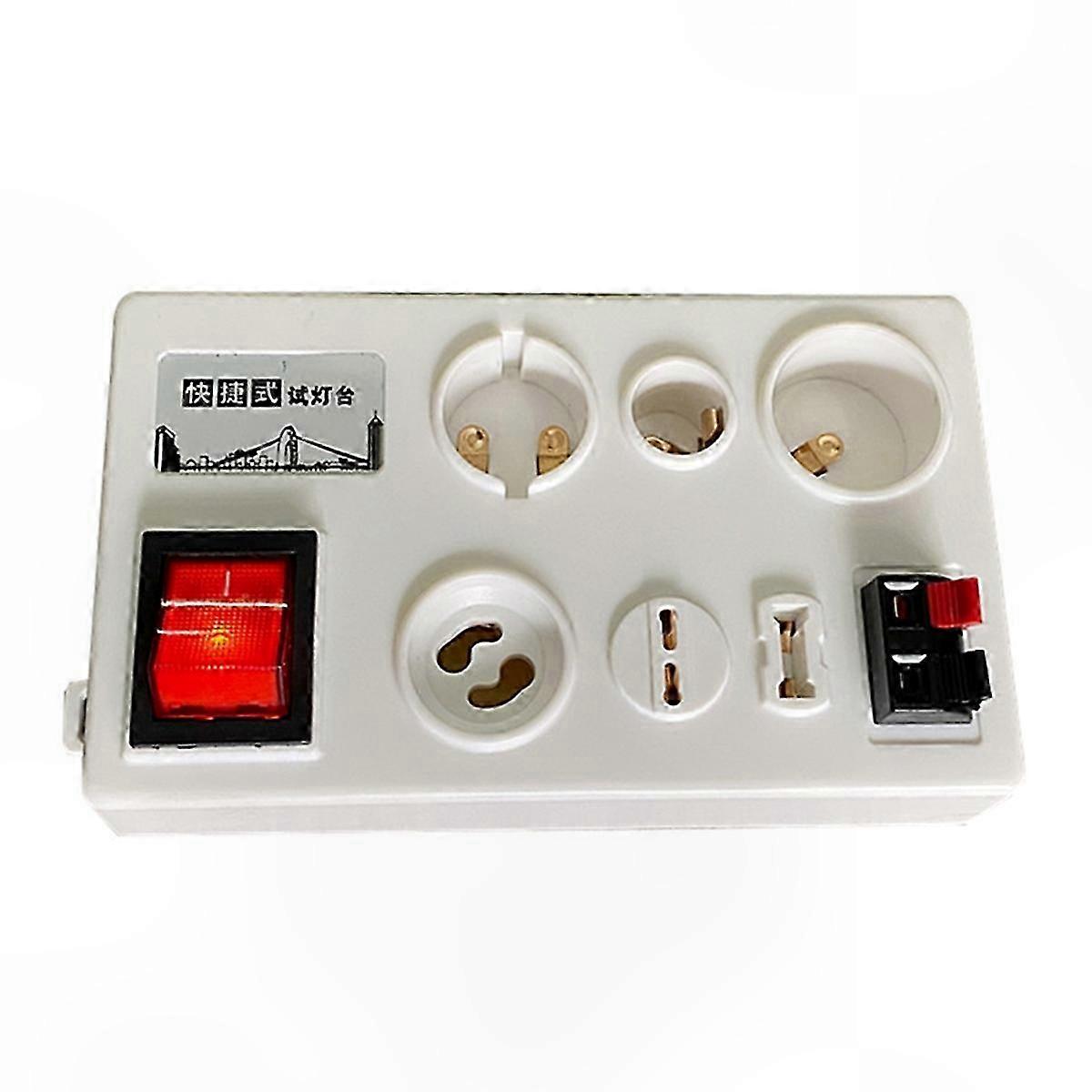 Led- Und Lcd-lampentester Mit 12 Steckplätzen Für E27-, B22- Und E14-fassungen, Multifunktionales Lampenprüfgerät