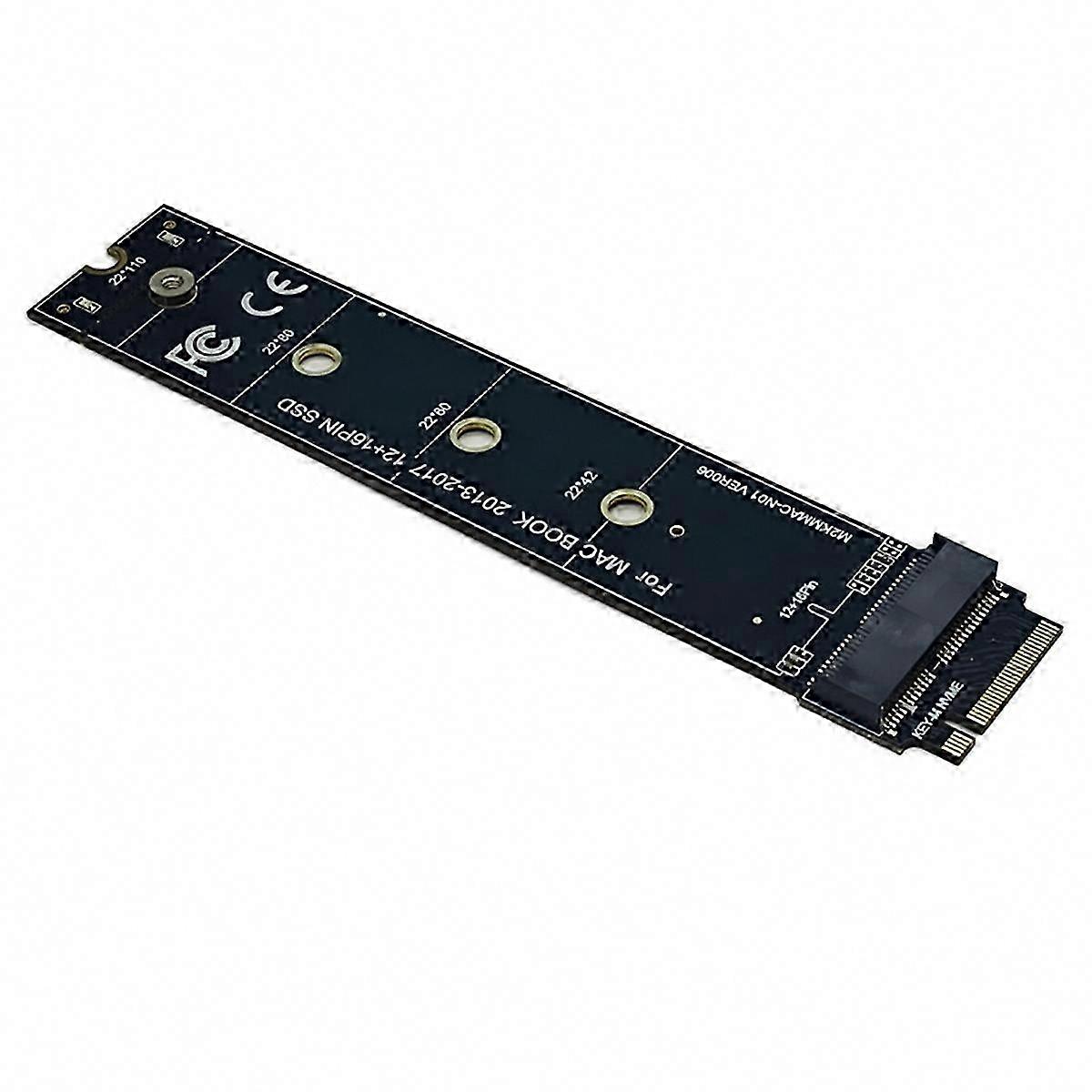 M.2 Nvme Ssd-adapter Für Macbook A1465/a1466 (2013-2017), 12+6-pin-riserkarte Auf Anschluss, Schneller Laufwerksersatz, Umrüstsatz.