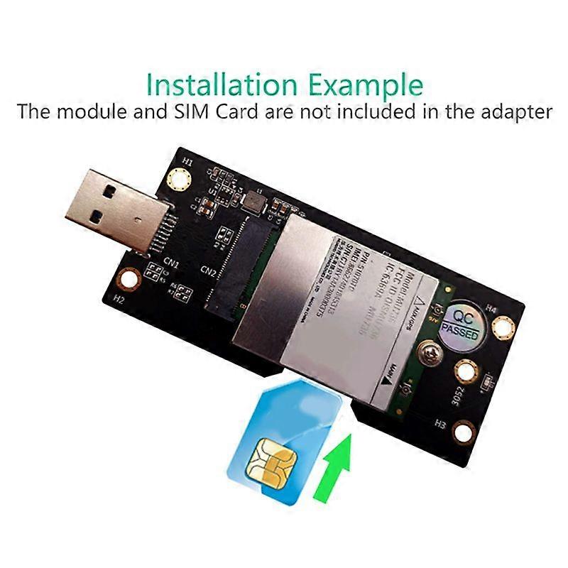 Usb 3.0 Ngff Auf 3g/4g/5g Sim-adapterkarte Für Laptops, M.2-anschluss, Mobilfunknetzunterstützung, Set Ohne Antenne
