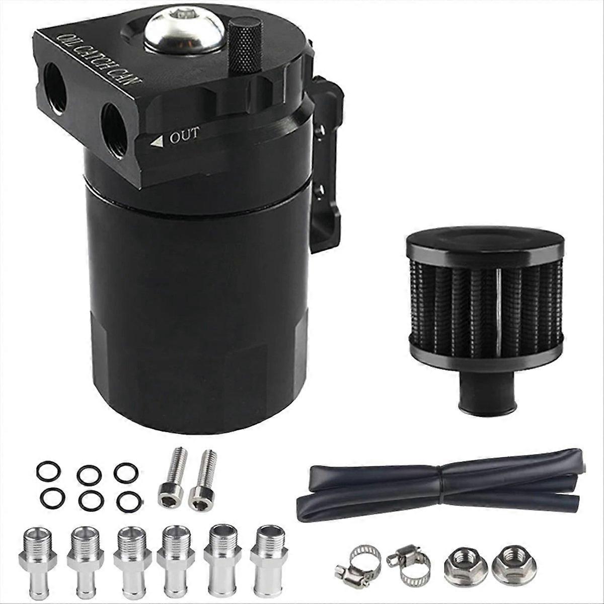 Universeller 300-ml-ölabscheider-luftfilter Für Schwarze Fahrzeuge, Atmungsaktiver Behälter, Kompatibel Mit Benzin- Und Dieselmotoren