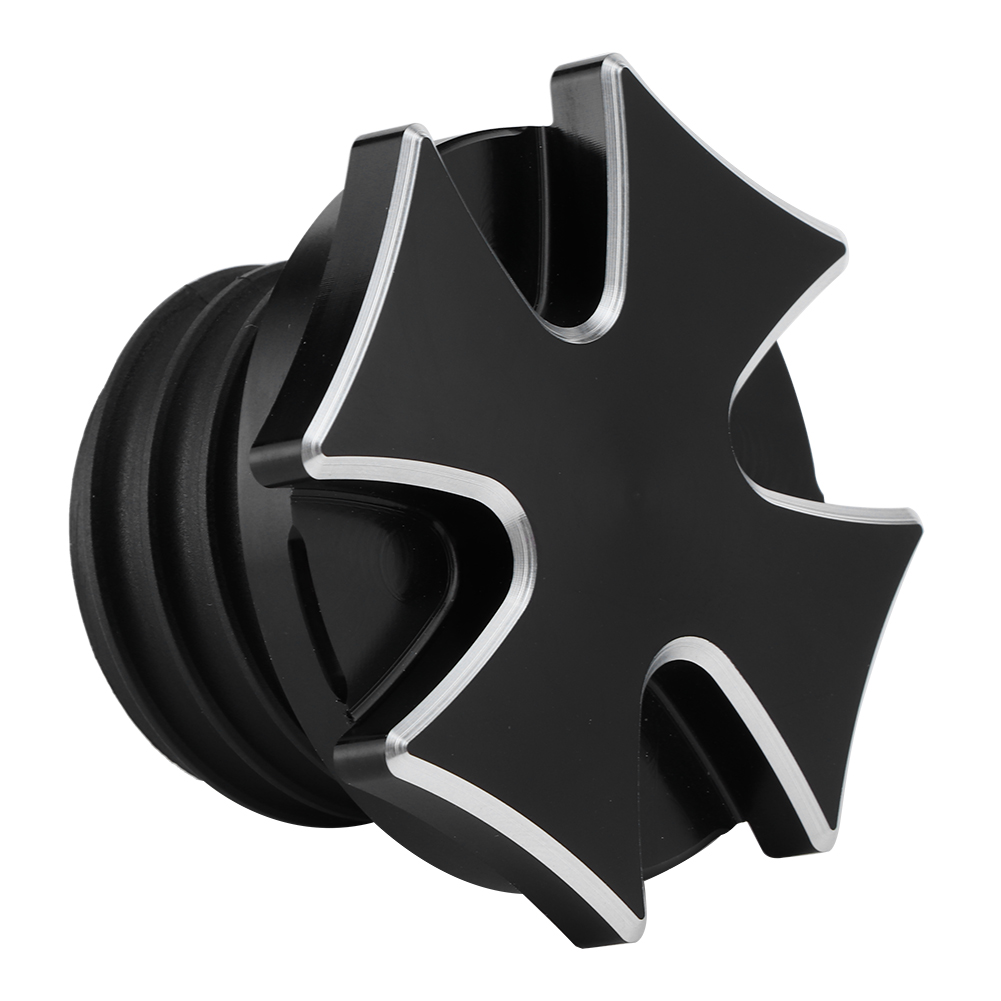 Cnc-gefräster Aluminium-kraftstofftankdeckel Für Motocross, Schwarzes Ersatzteil
