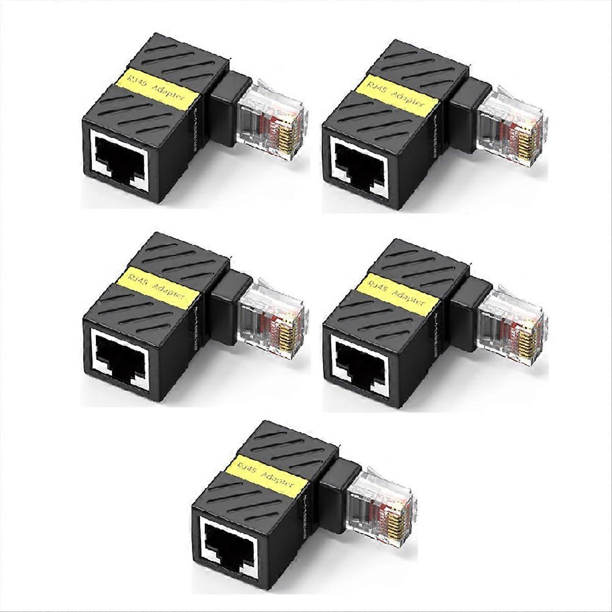 Rj45-ethernet-stecker, 90° Drehbar, Gigabit-winkeladapter Für Netzwerkkabel, Stecker, 360° Drehbarer Winkel