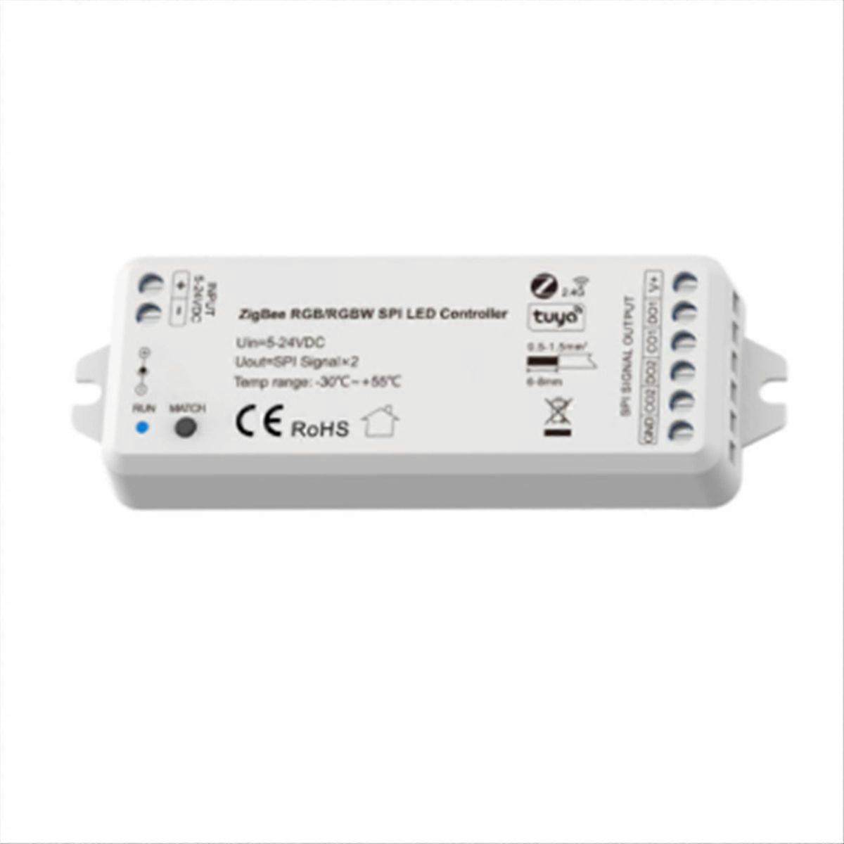 Ws2811 5v-24v Led-streifen, Tuya Zigbee Wifi Spi-controller, Steuerung Per Mobil-app, Kompatibel Mit Led-streifen