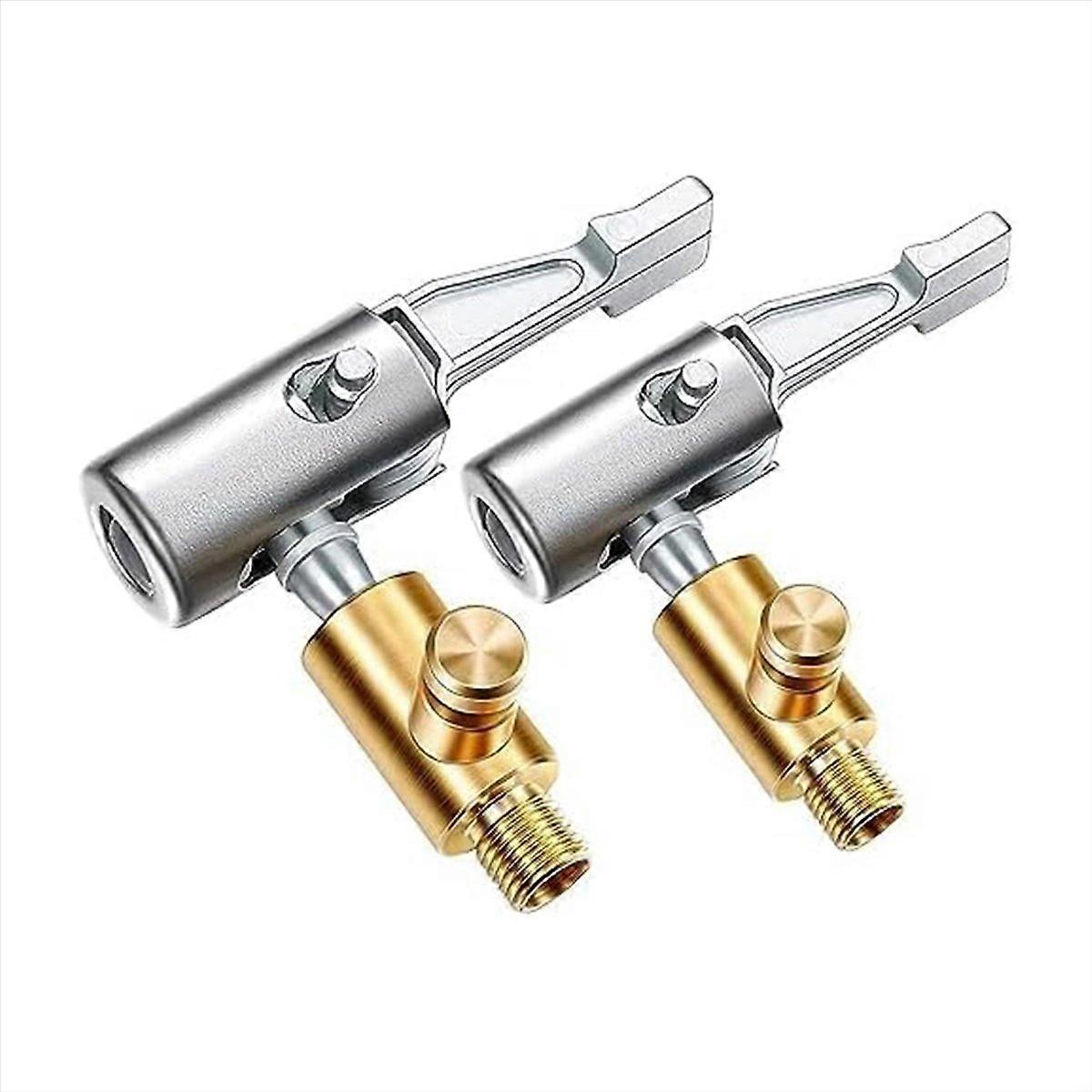 Zweiteiliges, Verriegelbares Reifenfüllventil Aus Metall, Luftventil Mit Verriegelungsgriff, Reifenfülladapter