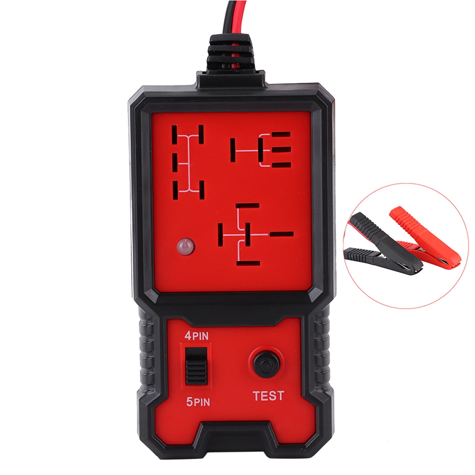 Tragbarer 12v-kfz-relais-tester, 4- Und 5-polige Diagnose Mit Led-anzeige, Kfz-reparaturwerkzeug.
