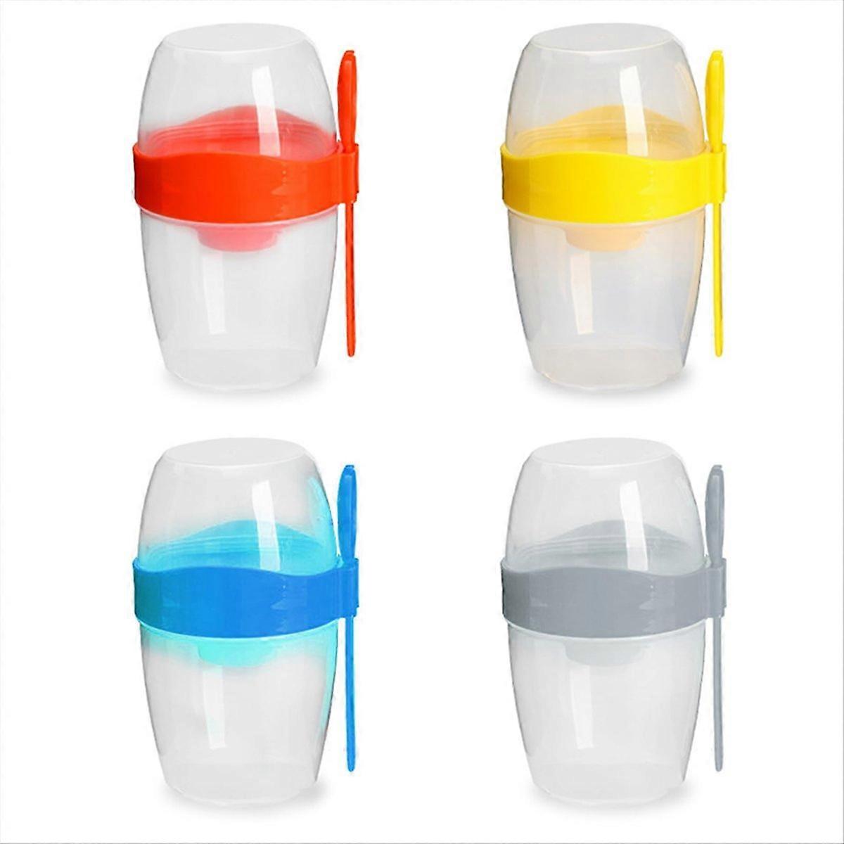 4-teiliges Messbecher-set Mit Löffel, Tragbarer Shaker Für Diätgerichte, Salatschüssel