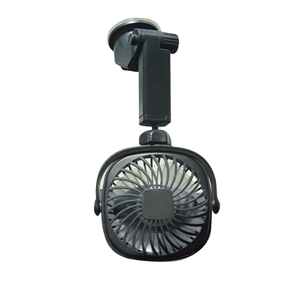 Wiederaufladbarer, An Der Wand Befestigter Autoventilator Mit Saugnapf Über Usb, 360°-drehung Für Zuhause Oder Büro.