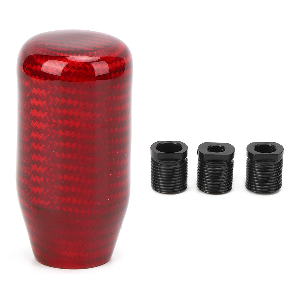 Universeller Kurzer Roter Schalthebel Aus Aluminium Und Kohlefaser Für Fahrzeugtuning.