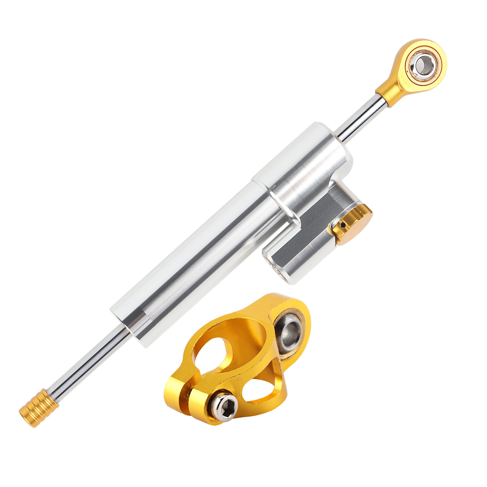 Universeller Motorradlenker Aus Aluminiumlegierung, Lenkungsdämpfer, Sicherheitsstabilisator (silber)