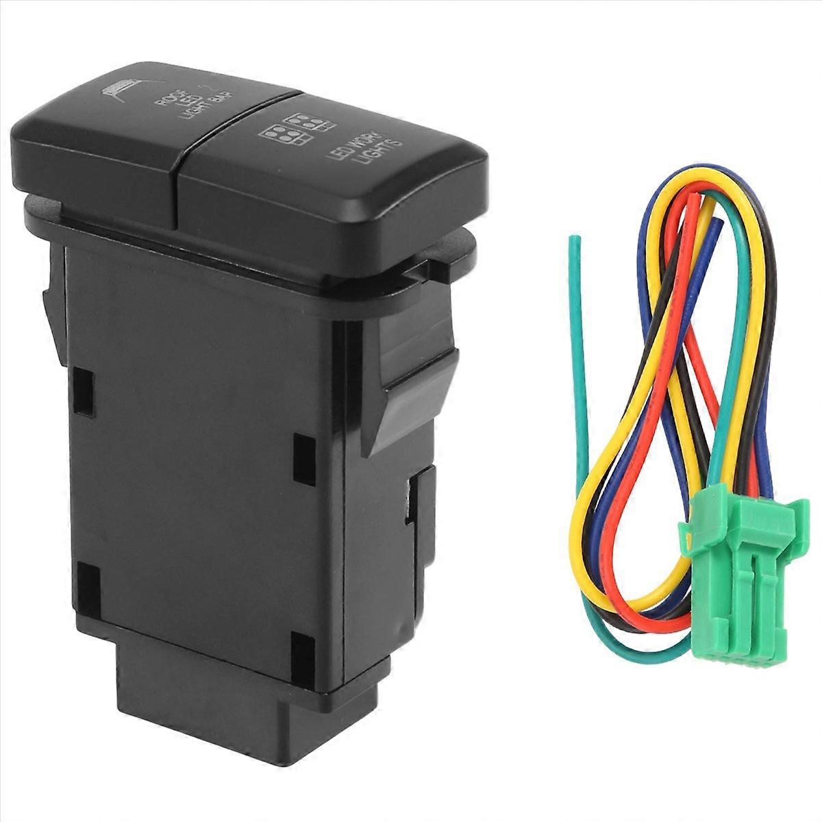 Doppelte 12v-led-lichtleiste (blau/grün) Für Prado, Wasserdichte Tagfahrlichter, Kfz-montagesatz, Zusatzbeleuchtung Für Geländewagen, Lange Lebensdauer
