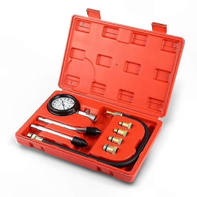 Kompressionsprüfset Für Motoren, Manometer (0–300 Bar) Für Benzinmotoren, Diagnosegerät Für Pkw Und Motorräder, Zylinderdruckmesser