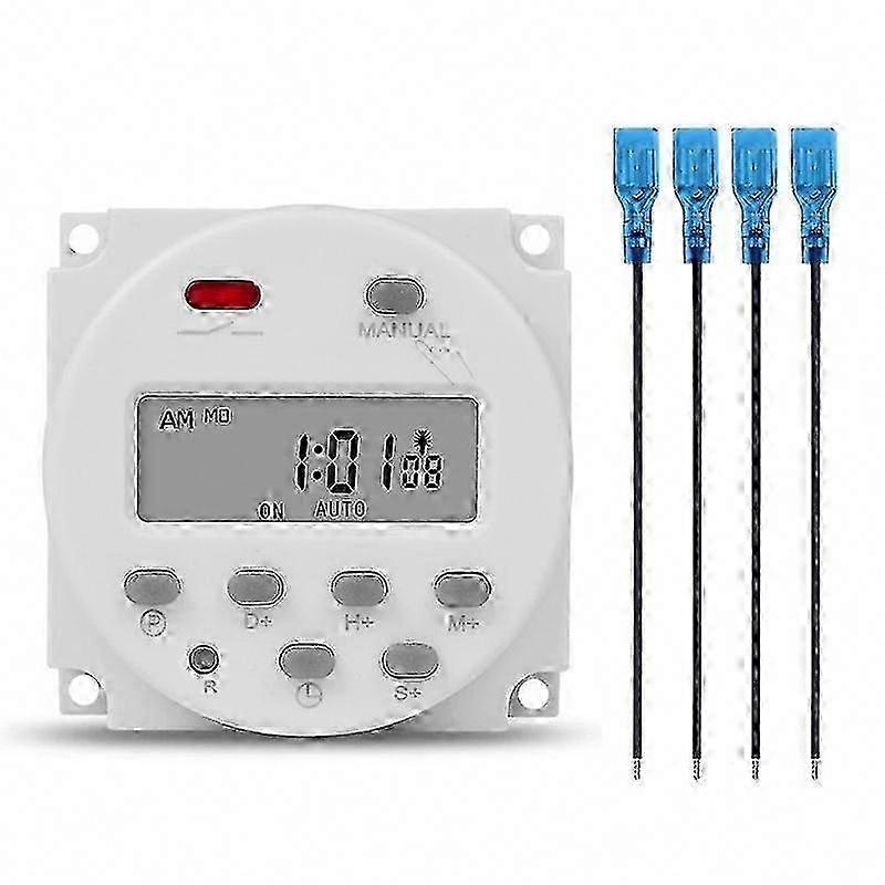 Sinotimer Cn101s Digitaler Zeitschalter, 7-tage-wochentimer, 12v Lcd-zeitrelais, 1-sekunden-zyklen Für Präzise Zeitplanung.