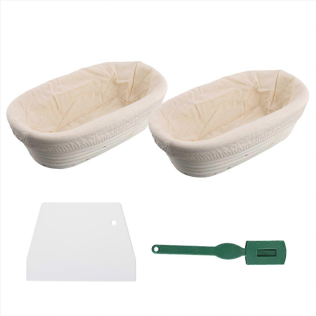 Handgefertigter Sauerteigstarterkorb – Set Aus Bäckerkörben, Ideal Zum Gehenlassen Und Formen Des Teigs.