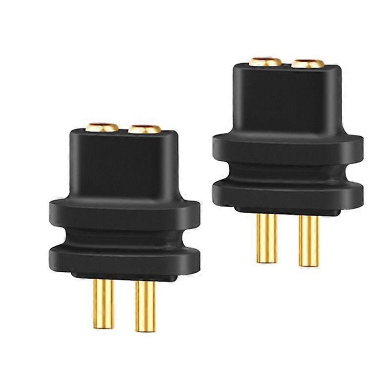 2-poliger 0,78-mm-doppelbuchsenstecker, Schwarz, 2er-packung