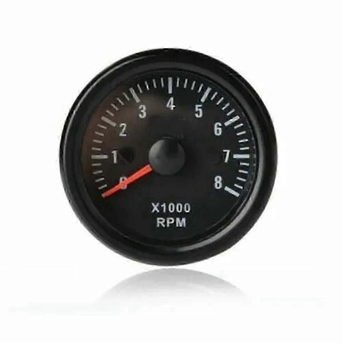52-mm-drehzahlmesser 0–8000 U/min Für 2–8-zylinder-benzinmotoren – Geschwindigkeitsmesser Für Auto, Boot Und Yacht