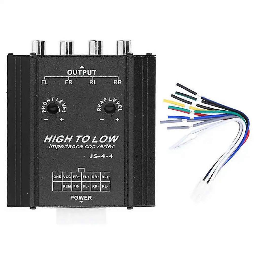 12v 4-kanal Auto-audio-hochpegel-zu-niederpegel-wandler Für Autoradiosysteme