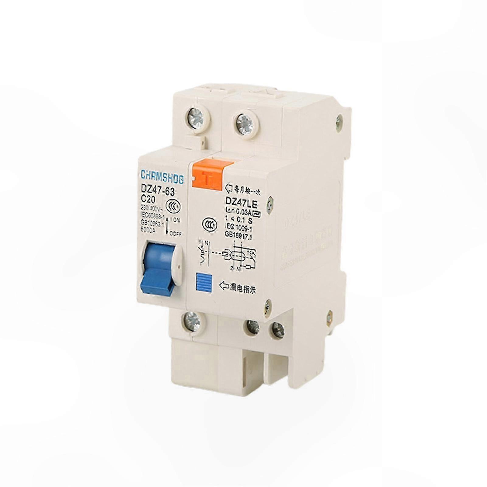 1-poliger 10-63a-leistungsschalter Mit Fehlerstromschutzschalter Für Die Elektrische Sicherheit Im Haushalt, Modularer Automatischer Schalter, Fehlerstromschutzschalter, 1-polig, 230 V, Für Den Einsat