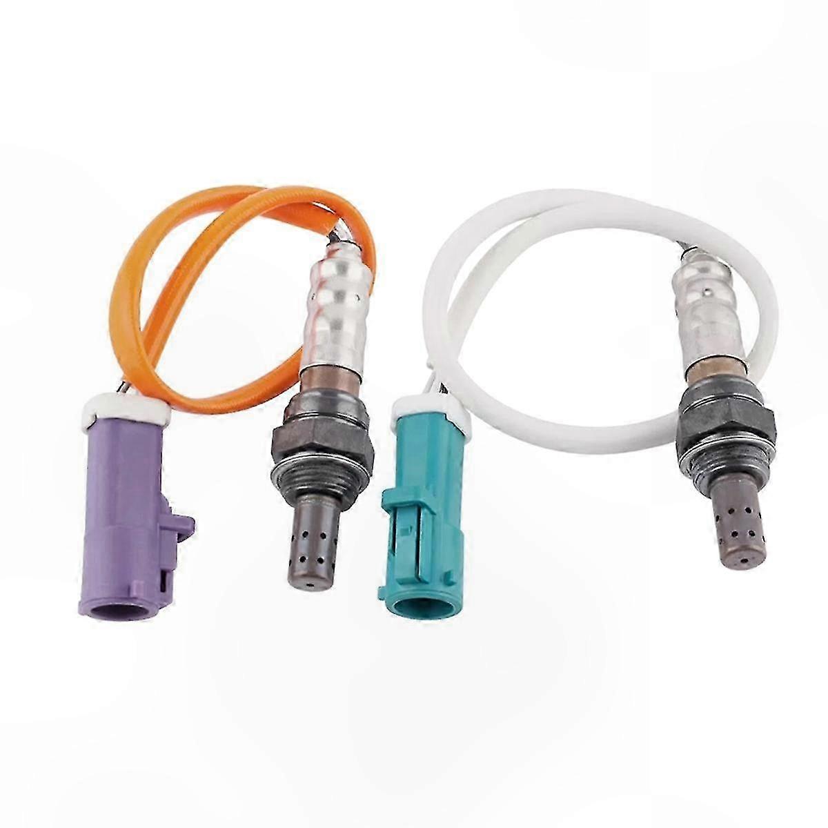 4-adriger Sauerstoffsensor Für Ford Fiesta 1.6l (2011–2019), Verbesserter Lambdasensor (vor Und Nach Dem Katalysator), 2-teiliges Ersatzset, Kompatibel Mit Vorder- Und Hinterachse