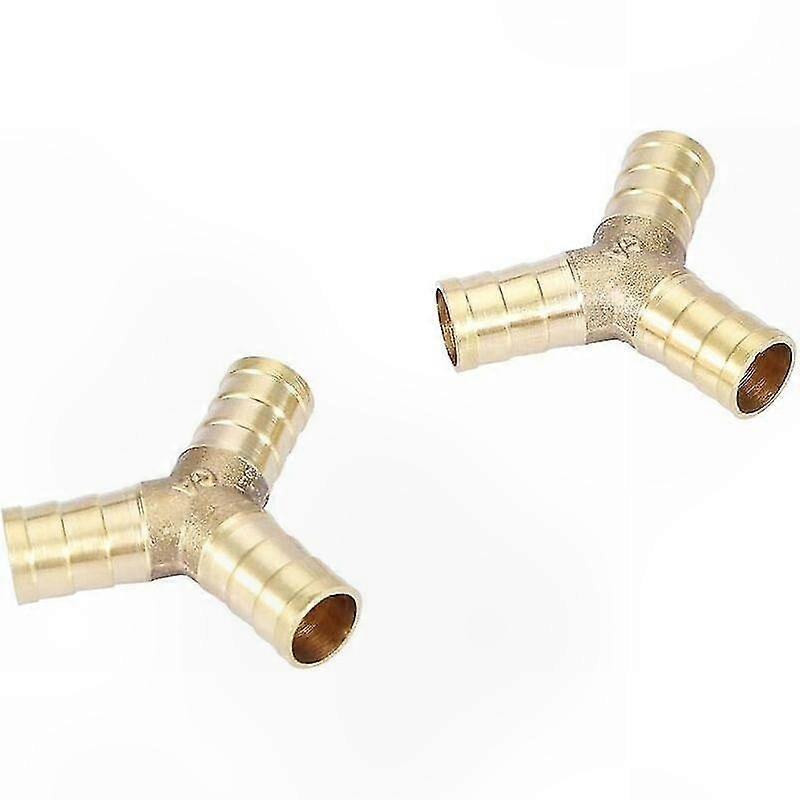 Dreiwege-y-verbinder, Messing-t-stück Für Luft, Gas Und Wasser (12 Mm, 2er-packung)