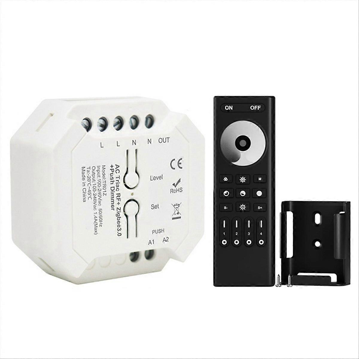 Tuya Zigbee Triac-dimmer Für Leds, Intelligente Fernbedienung, Drahtloser Dimmer-controller, Kompatibel Mit Hausautomation, 220 V