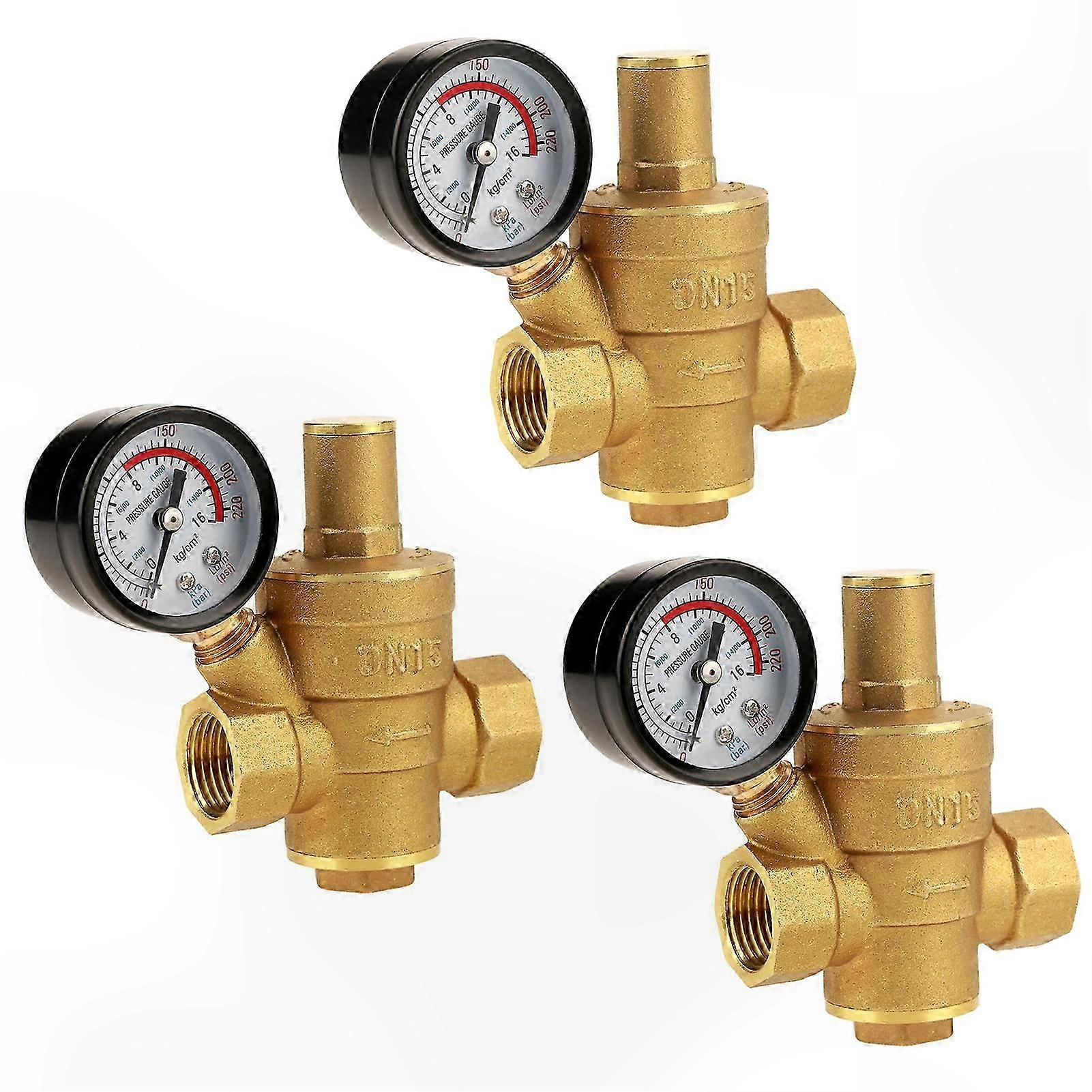 Dn15 Messing-druckregler, 1/2 Zoll Bsp Einstellbares Wasserdurchflussventil, Für Den Hausgebrauch