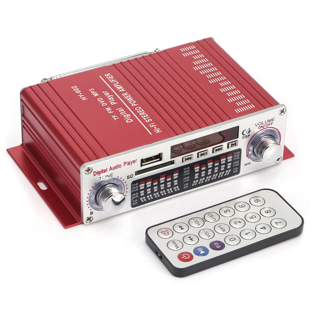 Mini-12v-hifi-audioverstärker Für Motorrad/auto, Usb-radio Mit Fernbedienung