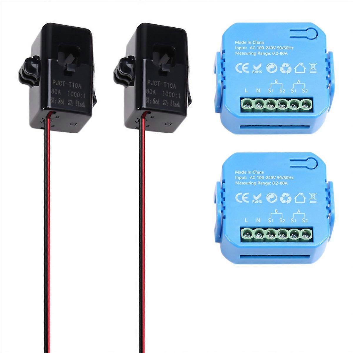 2er-pack Tuya Smart Life Energiezähler Produktion Verbrauch Wlan