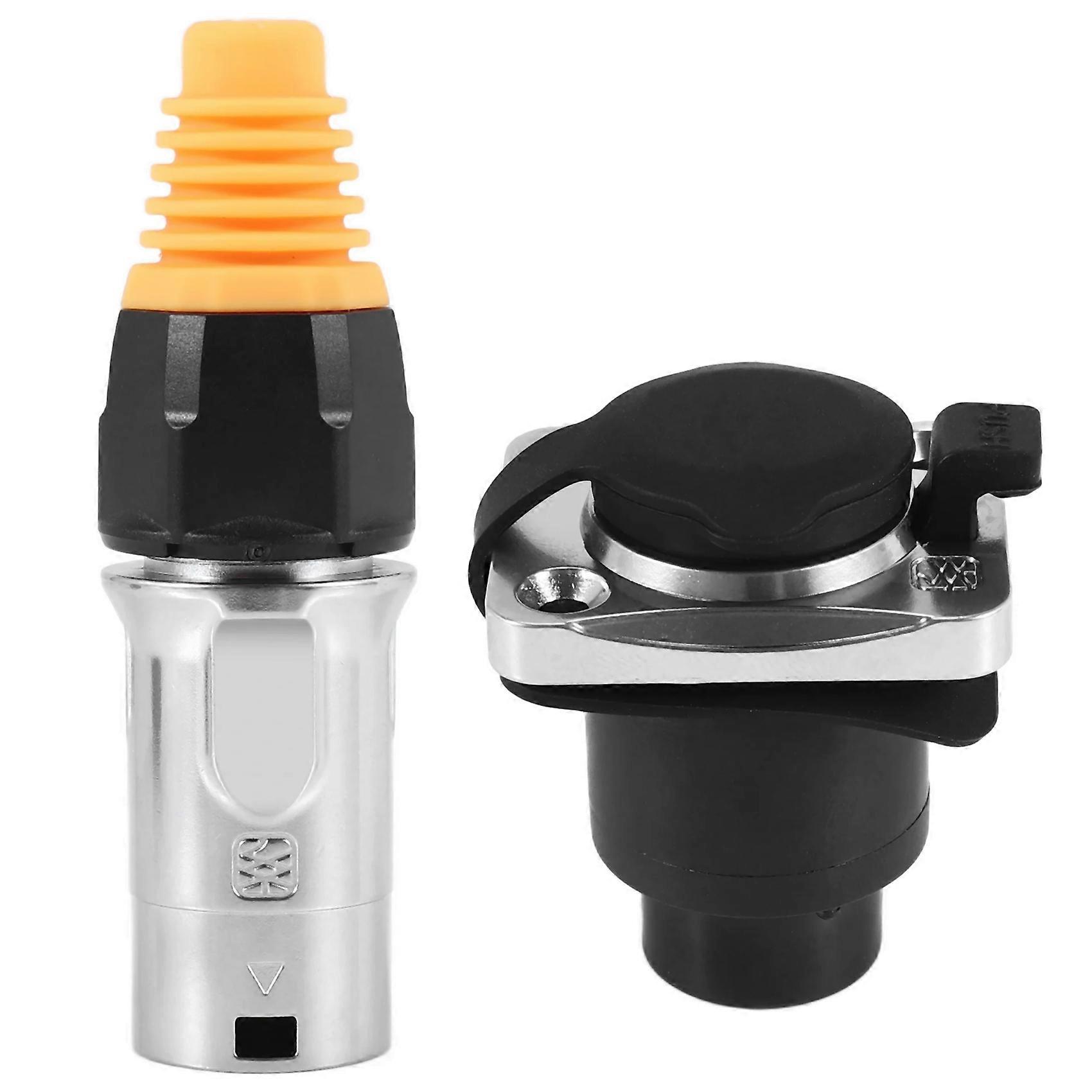 Ip67 Wasserdichter Rj45-ethernet-stecker Für Netzwerkanwendungen, Robustes Gehäuse, Industrietaugliche Wasserdichte Ausführung, Stecker/buchse, Geeignet Für Die Außenverkabelung, Professioneller Wasse