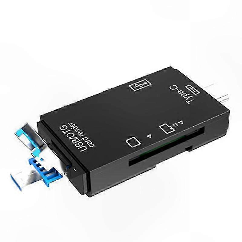 6-in-1 Usb 3.0-kartenleser, Multifunktionaler Mini-typ-c-otg-adapter Für Tf- Und Sd-karten, Kompatibel Mit Smartphones Und Tablets