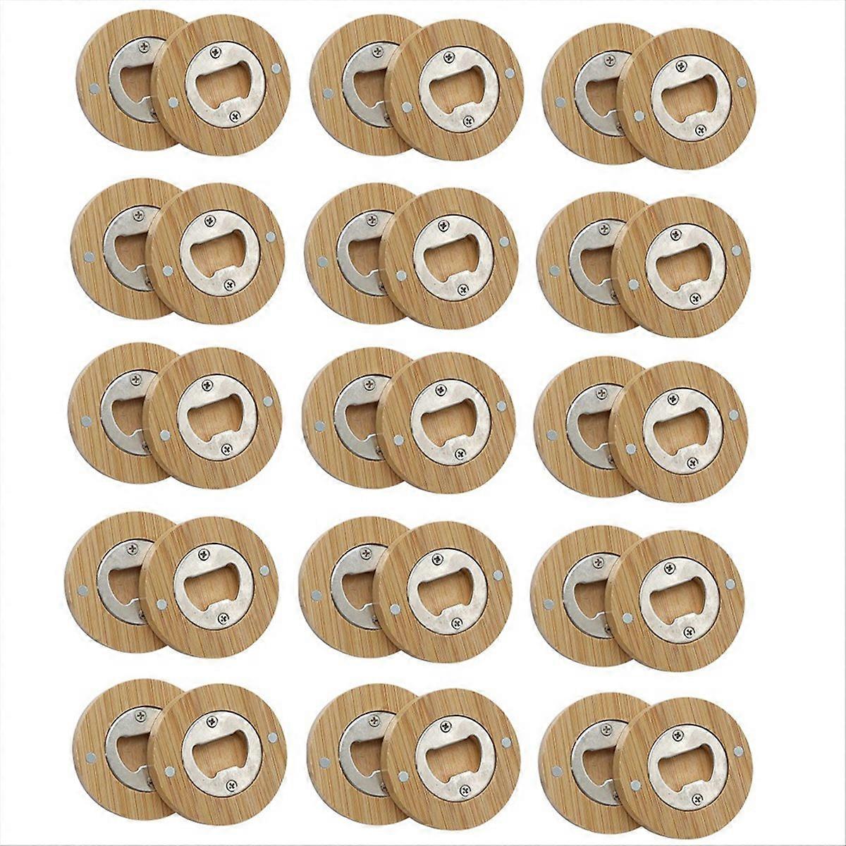 Set Mit 30 Runden Untersetzern Aus Naturbambus, Gravierbar, Als Diy-becherhalter, Bastelzubehör, 9 Cm Durchmesser