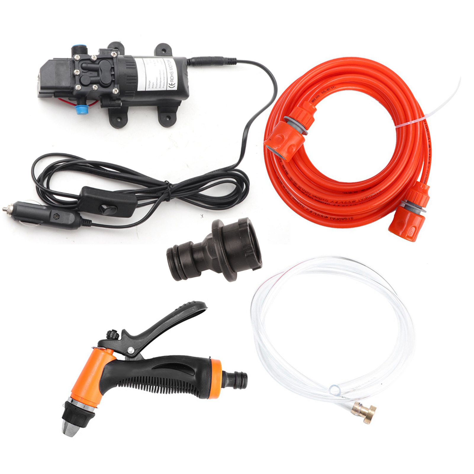 12v Hochdruckpumpen-selbstreinigungsset Mit Sprühsystem Für Elektroautos