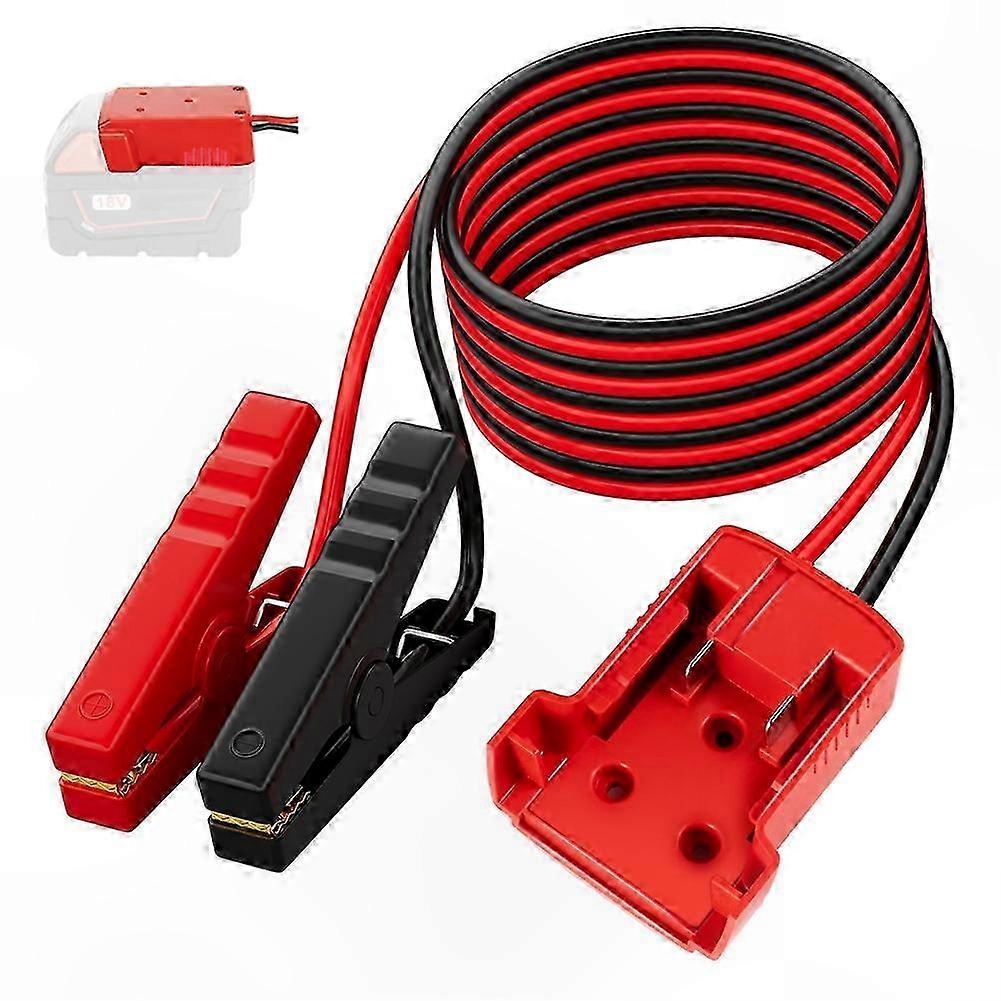 12awg-starthilfekabel Mit 18v-li-ion-adapter Zum Starthilfegeben Und Überbrücken Von Autobatterien, Notfallset